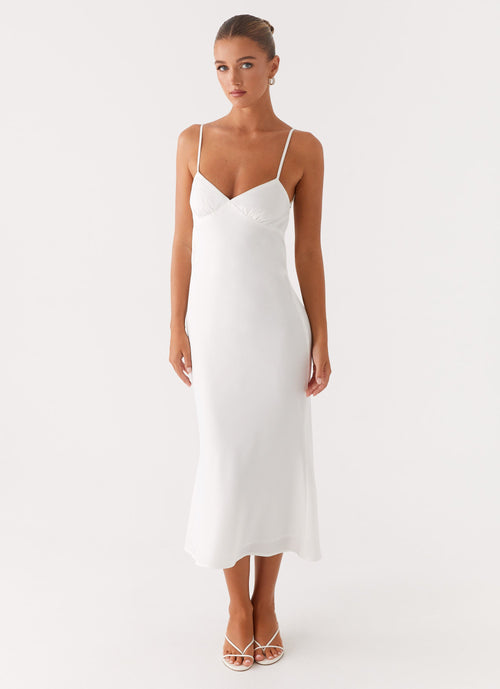 Bentley Midi Dress - White