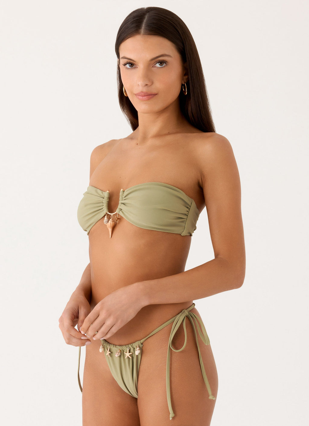 Corali Bikini Bottoms - Pale Olive