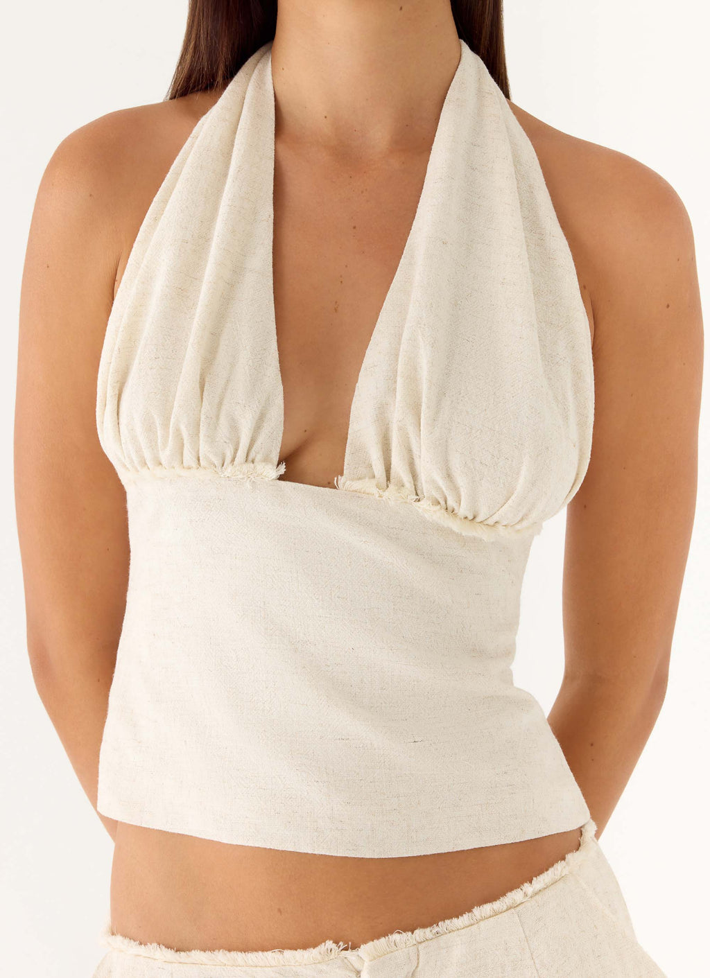 Josephina Halter Top - Oat