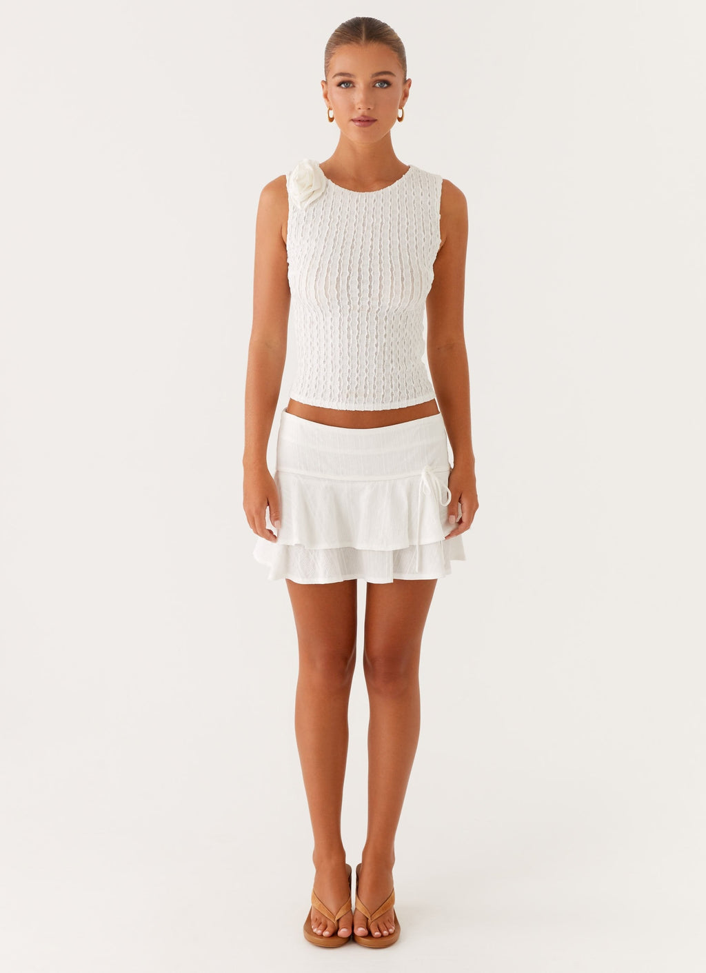 Lisbon Mini Skirt - White