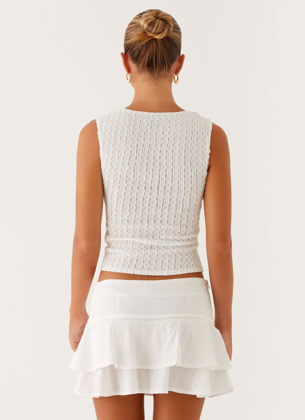 Lisbon Mini Skirt - White