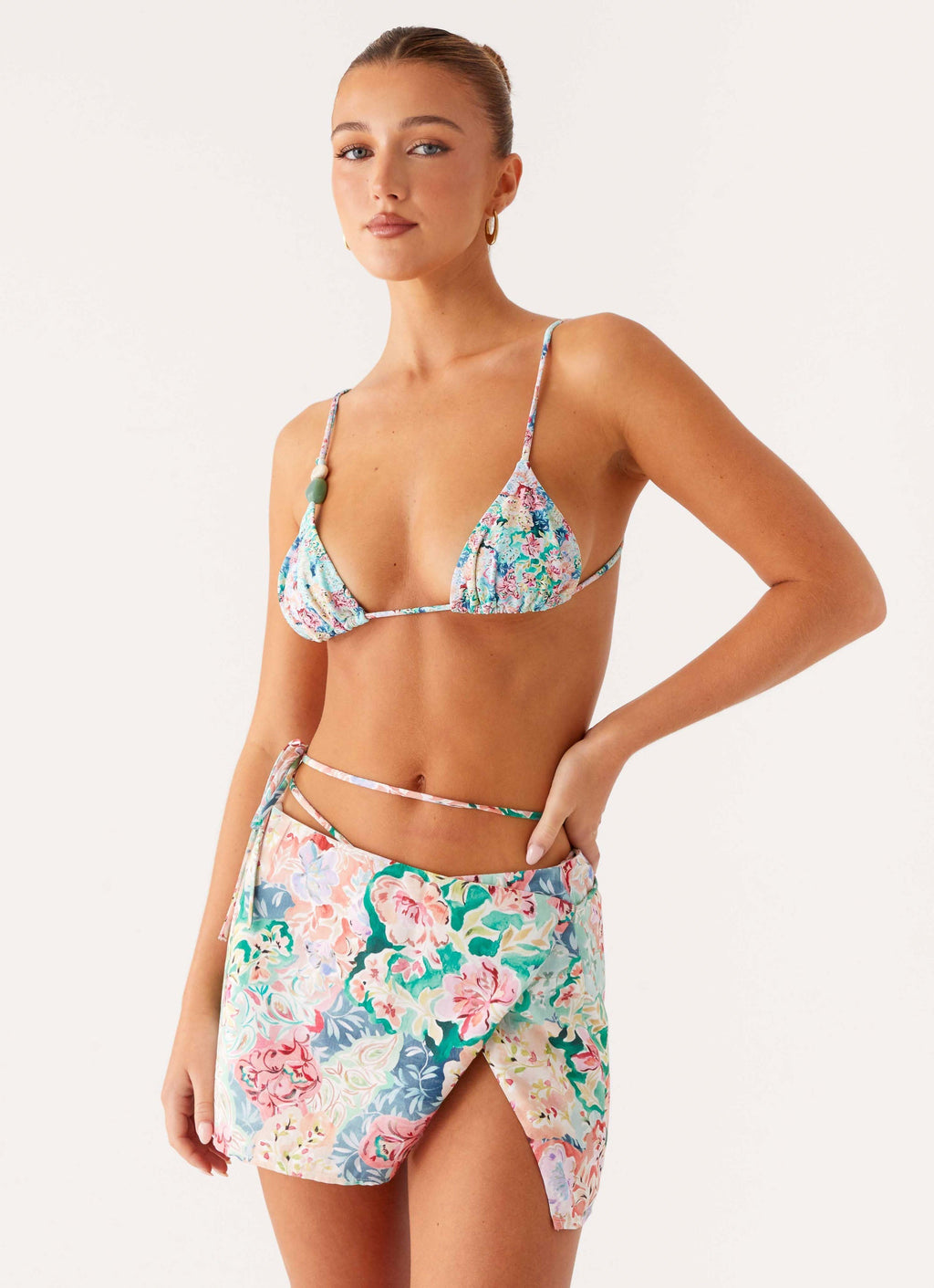 Miradelle Wrap Mini Skirt - Santorini Floral