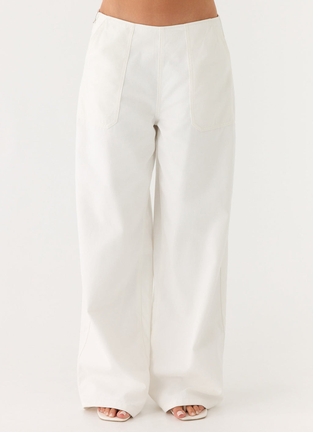 Seethal Low Rise Pants - White